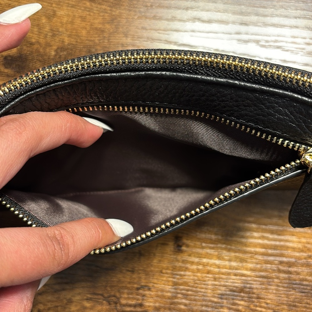 Black Leather Clutch - Picture 4 of 5